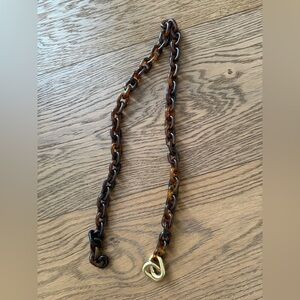 Clare V. Shoulder Strap in tortoise resin